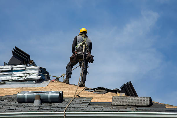 Professional Storm Damage Roof Repair technician working in Churchville, PA